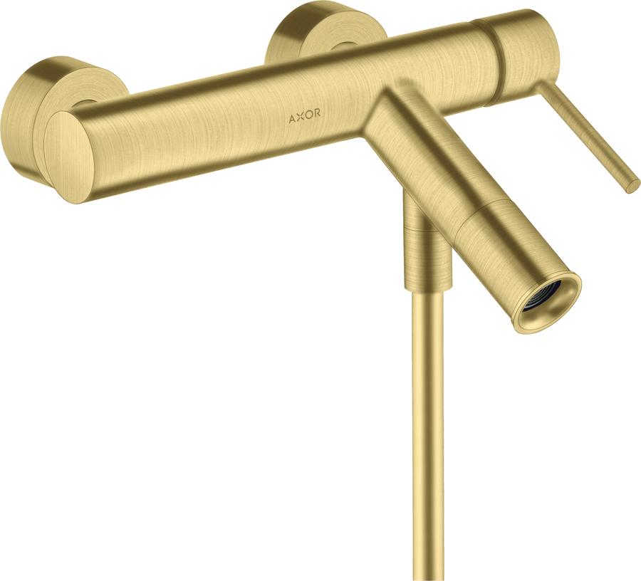 Artikelbild 1 des Artikels „hansgrohe Wannen-EHM Axor Starck AP, Ausl. 200mm, m Pin-Griff, brush. br brushed brass“