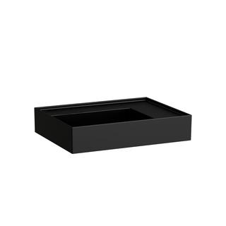 Laufen Aufsatzwaschtisch KARTELL 60x46cm, Ab re, o. ÜL, o. Hahnl., sw ma