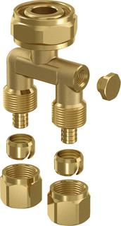 Uponor Minitec Duo-Anschlussverschr. 2x9,9-3/4"Euro