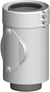 ATEC Kontroll-Rohr PolyTwin DN 110/160, PP, konzentrisch, weiß
