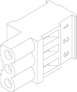 BOSCH Ersatzteil TTNR: 8718599142 Anschlussklemme 3-pol ModBus rosa everp
