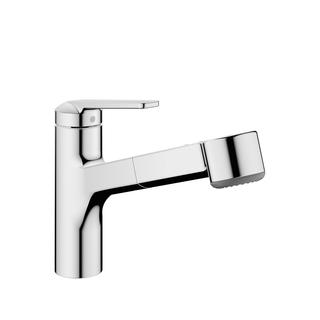 KWC Spültisch-Einhebelmischer DOMO 6.0 Ausl. 235mm, verchr., ND, Auszugbrause