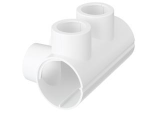 Danfoss Kunststoffverkleidung rund für VHS Eck in RAL 9016 (Badheizkörper)