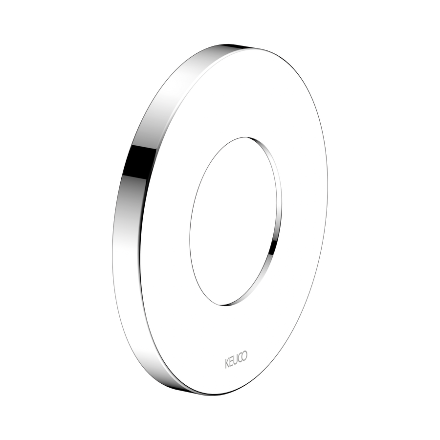 Artikelbild 1 des Artikels „Keuco Wandrosette 105mm, rd, ÜG, f UP-Ven/-Therm, ED/fin edelstahl-finish“