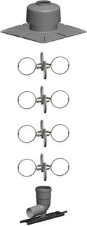 ATEC Schacht-Set PolyTop DN 60-80, mit Mündung aus Kunststoff