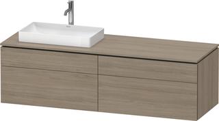 DU Konsolen-WTU wh L-Cube 550x1600x482 Eiche Terra 2 Ausz. 2 Schubk. ES Nu bs