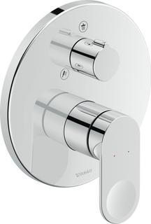 Duravit Fertigmontageset B.3 UP-Brause-EHM, m Umstellvent., rd, chrom
