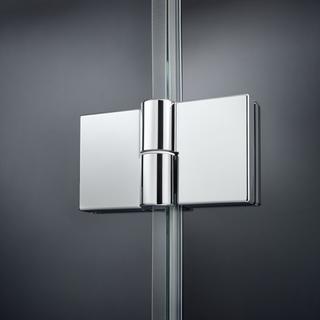 Kermi U-Duschkabine LIGA Pd.-FT m Festf. 100x185 ccm, silb. matt., G kl Cl, a. DW