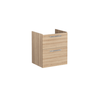 VitrA Waschtisch-Unterschrank Root Flat 56,5x45x65cm, 2 Vollausz., Korp Ei Natur