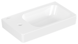V&B Handwaschbecken Architectura 48x27,5cm, Beck. re, 1 Hahnl., m ÜL, we