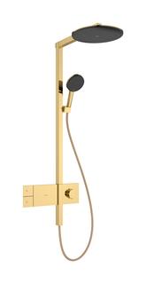hansgrohe Showerpipe Raindance Alive S 1j, Eco, Mind.-Druck 1,4 b, pol. gol opt