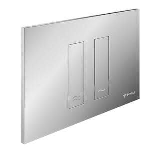 Schell WC-Betätigungsplatte MONTUS TOWER vc, Betät. v v o. ob, f 2-Mengenspülung