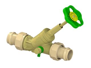 Schlösser Freistromventil MULTI 1557 DN 50, 54mm, AG, m Entl., steig. Spin.