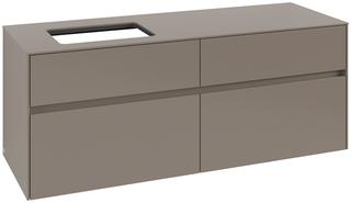 V&B Waschtischunterschrank Collaro 140x54,8x50cm, WT links, truffle grey