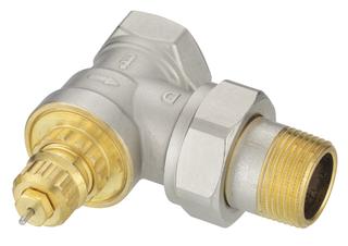 Danfoss Ventilgehäuse RA-G 20, R 3/4, Eckform, matt vernickelt