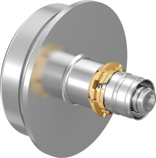 Uponor Pressadapter RS 2, 16 mm, Messing verzinnt