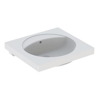 Geberit Waschtisch Preciosa 60x55cm, w K-T., o HL, m ÜL, m Ablagefl.