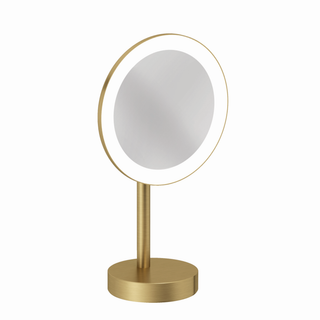 Kludi VELA R LED-Kosmetikspiegel freistehend, brushed gold