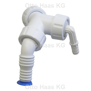 HAAS Kondensat-/Geräteanschl.-Tülle SAVE 1", 3/4" a. 1", 3/8 / 10mm, PP, weiß