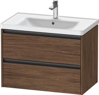 Duravit Waschtisch-Unterschrank Ketho.2 78,4x45,5cm, Nussb dkl., 2 Schub., wandh
