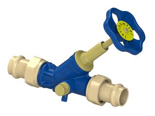 Schlösser Freistromv. Blue-tec Mul 1559 DN 20, 22mm, AG m Entleer., steig. Spin.