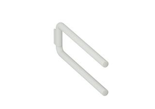 HEWI Handtuchhalter 477 445x160mm, 2-tlg., matt, lichtgrau