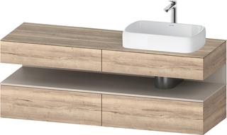 Duravit Waschtisch-Unterschrank Qatego 160x55x60cm, T m/E ma, Pl, B r, Nischenb