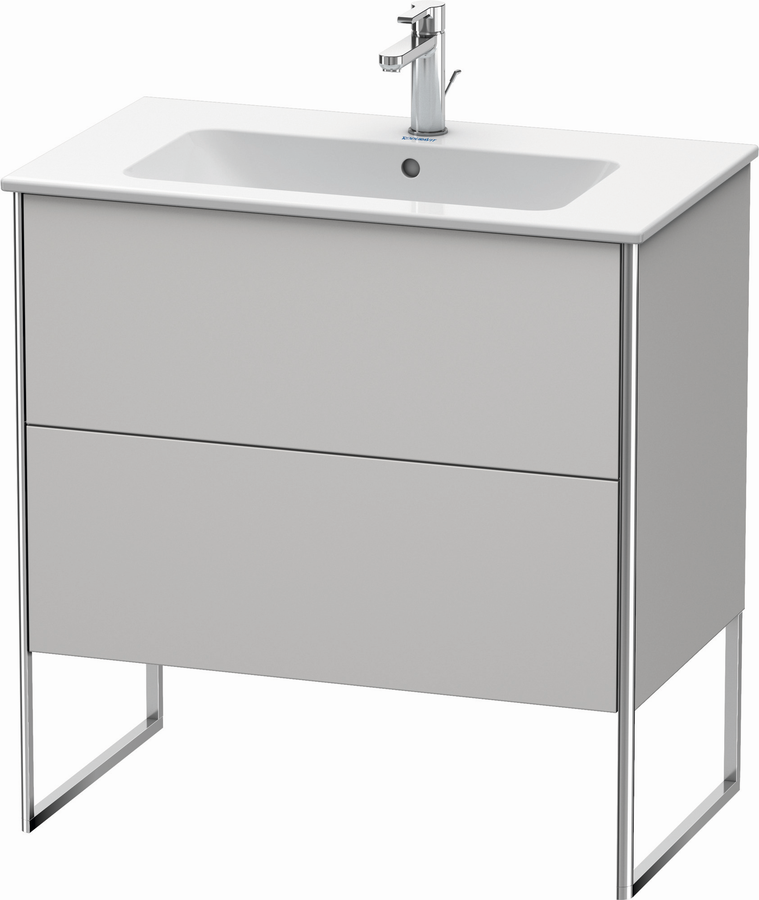 Artikelbild 1 des Artikels „Duravit Waschtisch-Unterschrank XSquare 81x47,8cm, No we s-matt, 2 Ausz., steh. 81 x 47,8 cm | nordic weiß seidenmatt“