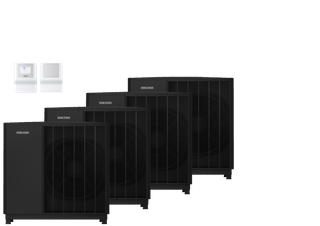 STIEBEL Luft/Wasser-Wärmepumpenset WPL-A 13.2 Trend HK 400 4x Set