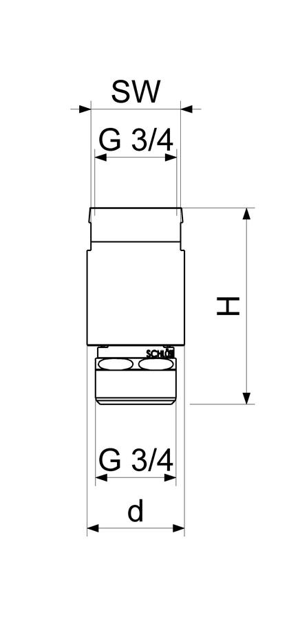 Artikelbild 2 des Artikels „Schlösser Durchfluss-Rohrbelüfter 8181 DN 20, 3/4