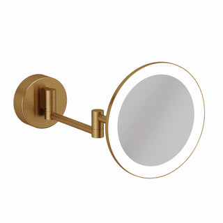 Kludi VELA R LED-Kosmetikspiegel Wandmontage, brushed bronze