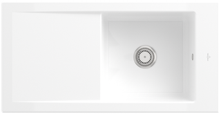 V&B Spüle Timeline 60 m Abl.garn, m Hand., we alp CeramicPlus