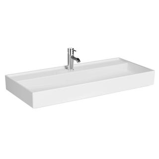 VitrA Waschtisch ArchiPlan 100x46x12cm, 1 HL mit, we hgl, o. ÜLoch