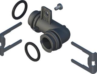 BOSCH Ersatzteil TTNR: 8737606023 Adapter Boiler Plastic