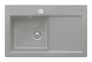 V&B Spüle Subway 45 m Abl.garn, Exzenter, fossil CeramicPlus