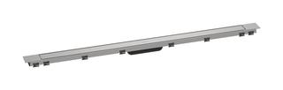 hansgrohe RainDrain Match + Duschrinne 1200mm, Edelstahl gebürstet, Fertigset