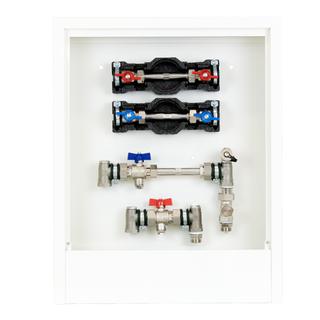 Strawa Wohnungsanschlussstation AS 16-W2-WMZ AP, 3/4", 496x620mm, AP-Sch