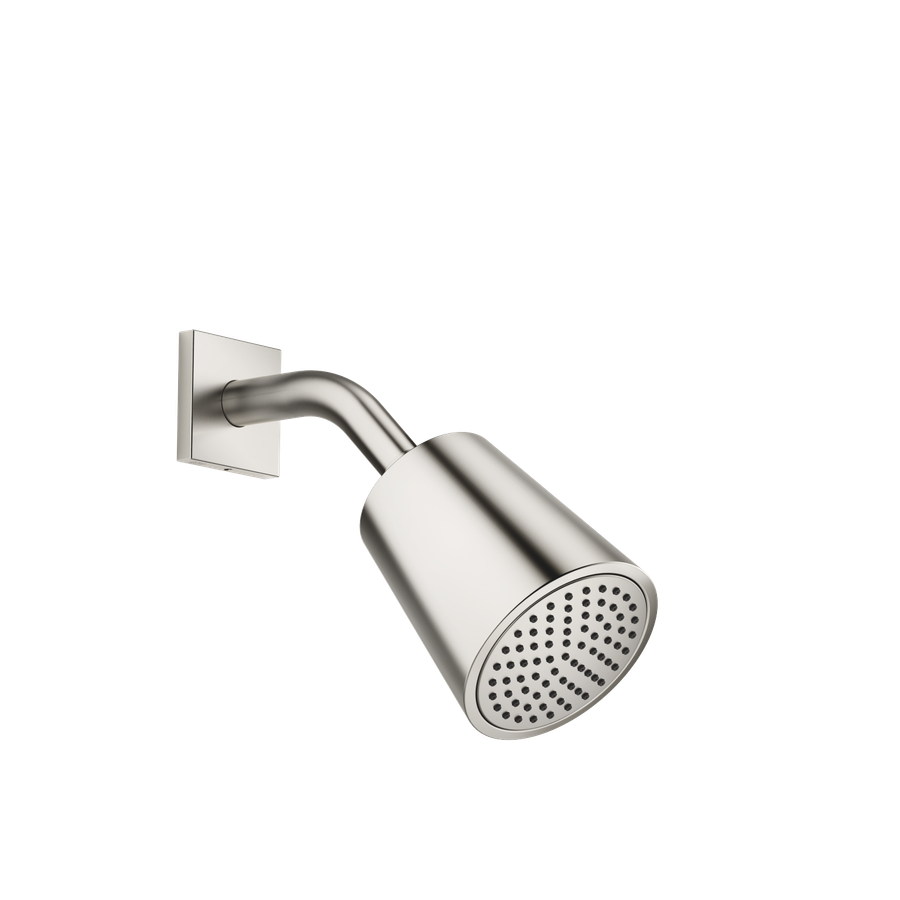 Artikelbild 1 des Artikels „Dornbracht Kopfbrause d 100mm BK, schw, Ros. eck., pl geb. Platin gebürstet“