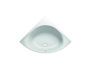IS Eckbadewanne Tonic II 150cm, mit Ab- Überlaufgarnitur, weiß