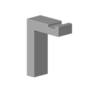 DO Haken ERSATZTEILE 081860526 20 x 45 x 60 mm Platin gebürstet