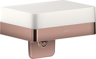 hansgrohe Lotionspender Axor universal mit Ablage, Glas, polished red gold