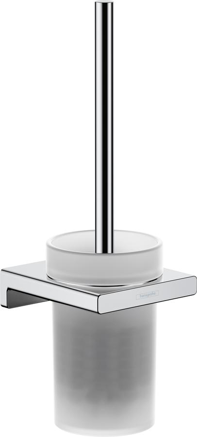 Artikelbild 1 des Artikels „hansgrohe WC-Bürstengarnitur AddStoris Wandmontage, Metall, Glas, chrom chrom“
