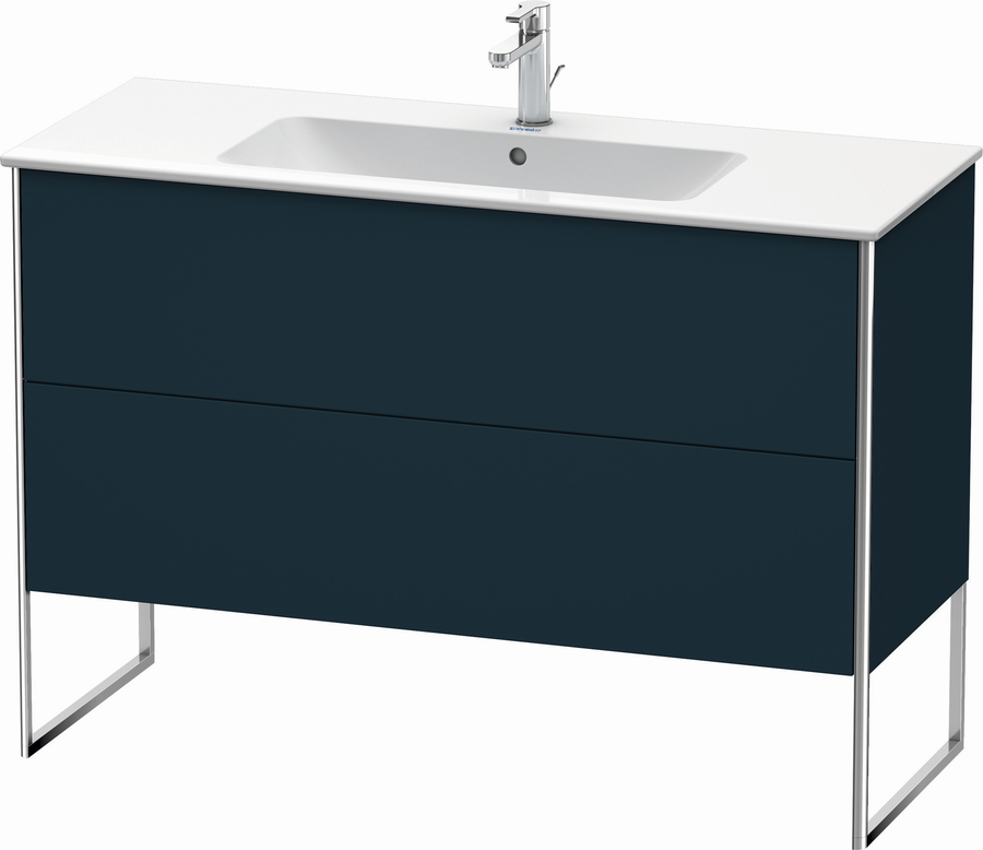 Artikelbild 2 des Artikels „Duravit Waschtisch-Unterschrank XSquare 121x47,8cm, blau s-matt, 2 Ausz., steh. 121 x 47,8 cm | nachtblau seidenmatt“