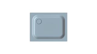 Duschwanne BetteSupra 5710 90x70x6,5cm, Wannenträger, blue satin
