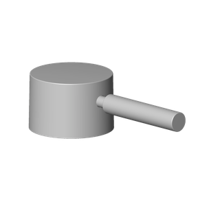 DO Gr. für Wanne Stand ET 90206600500 52 x 35 x 117 mm Dark Platinum gebürstet