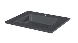 Einbau-Waschtisch BetteAqua A070 60x49,5cm, HLW1, PW, midnight
