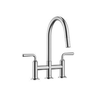 Dornbracht 3-L-Br.-Armatur VAIA Pull-d m Brausefkt., Ausl. 240mm, ch gebürstet