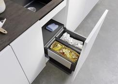 Blanco Abfallsystem SELECT II 45/2 2 Behälter, mit Systemabdeckung, 2x16 l