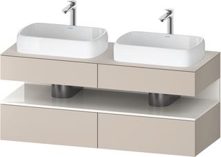 Duravit Waschtisch-Unterschrank Qatego 140x55x60cm, w g/tau m, Pl, Beck. beids.