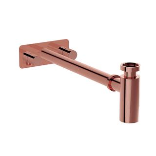 VitrA Design-Siphon-Set Plural m Eckventilen li und rechts, Kupfer Soft